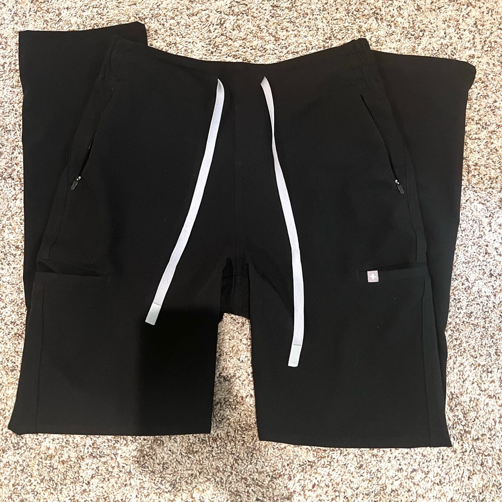 Figs Evans Skinny Scrub Pants (Black) Size S